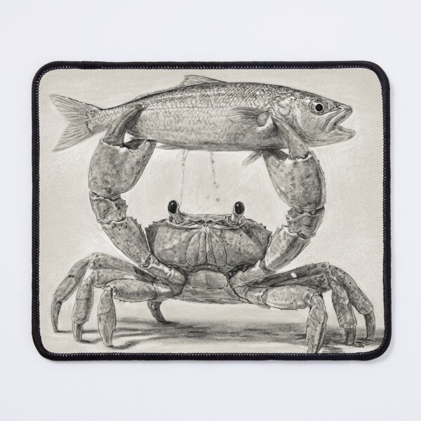 Item preview, Holly Crab Pencil Drawing designed and sold by kolonjArt.