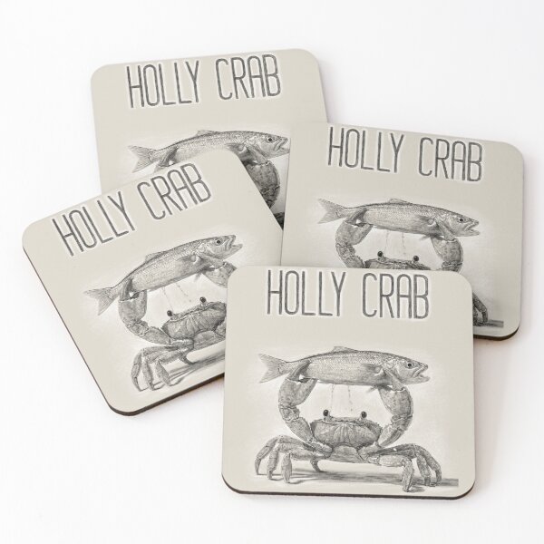 Item preview, Holly Crab Pencil Drawing designed and sold by kolonjArt.