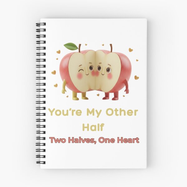 Item preview, You’re My Other Half - 3D Apple Soulmates designed and sold by Anyshca.
