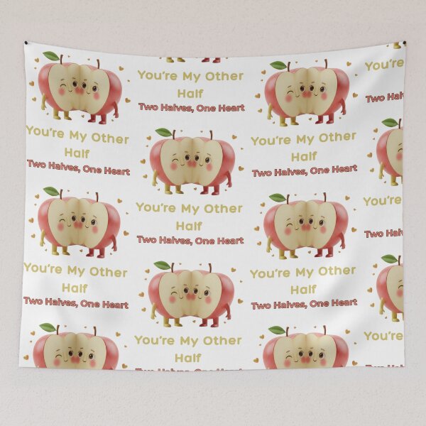 Item preview, You’re My Other Half - 3D Apple Soulmates designed and sold by Anyshca.