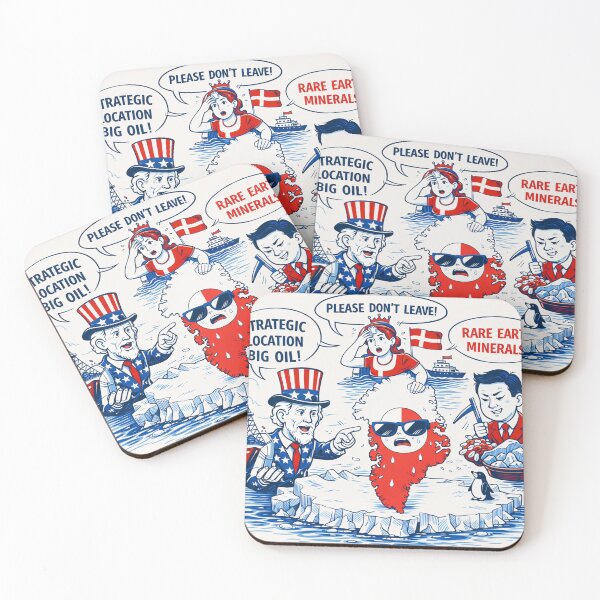 Item preview, Greenland Under Pressure – A Cold War Cartoon for a Warming World designed and sold by Sybille-Yates.
