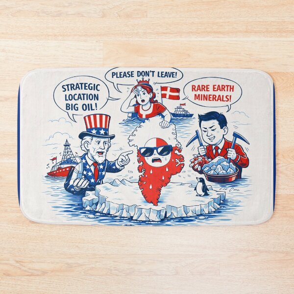 Item preview, Greenland Under Pressure – A Cold War Cartoon for a Warming World designed and sold by Sybille-Yates.