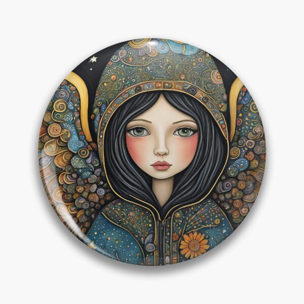 Item preview, Angel with wings wearing a hoodie illuminating the night Forest designed and sold by Colin Bentham.