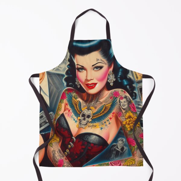 Item preview, Retro Tattooed Pin-up designed and sold by PulpVintage.