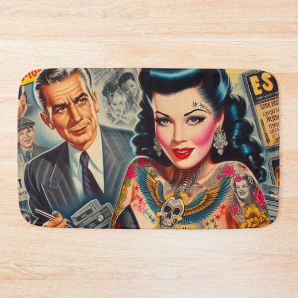Item preview, Retro Tattooed Pin-up designed and sold by PulpVintage.