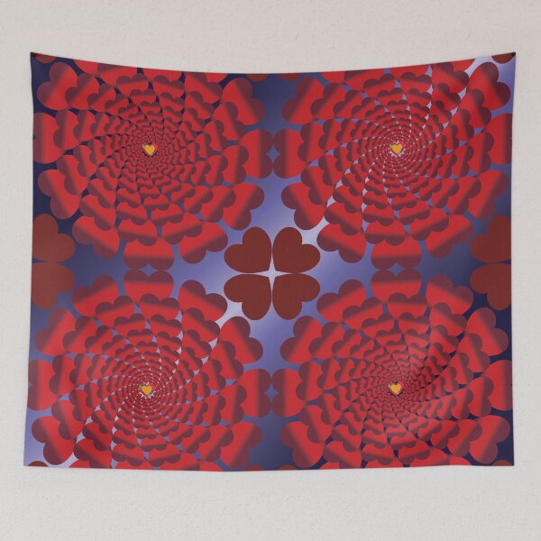 Item preview, Calm Depth of Loving Hearts designed and sold by OIL Pattern Design .