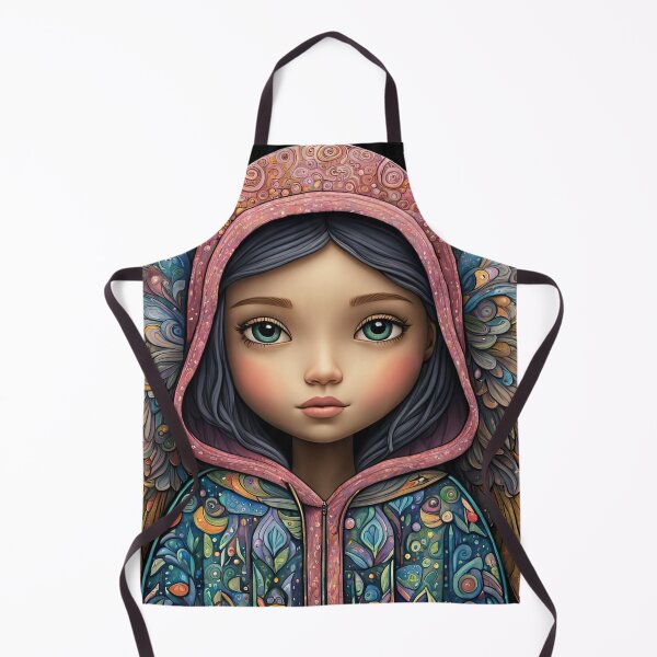 Item preview, Angel with wings wearing a hoodie illuminating the night Forest designed and sold by Colin Bentham.