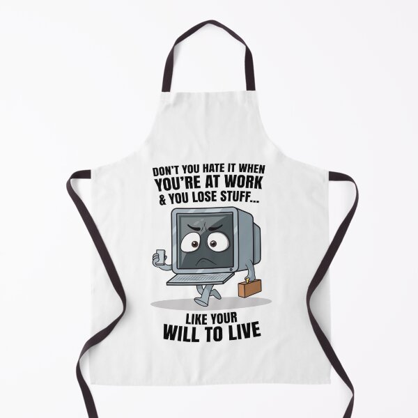 Item preview, Sad office computer – workplace burnout humor “Lose your will to live” funny work joke (on light colors) designed and sold by messy-nessie.
