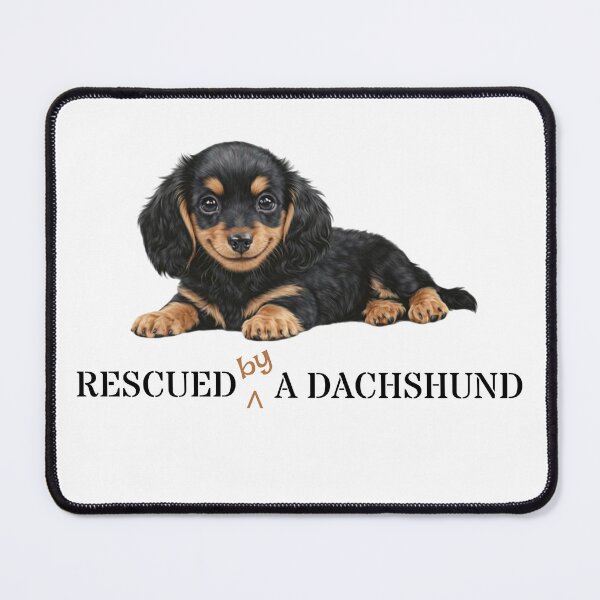 Item preview, Dachshund Puppy Gift: Rescued (by) a Dachshund designed and sold by MFOriginals.