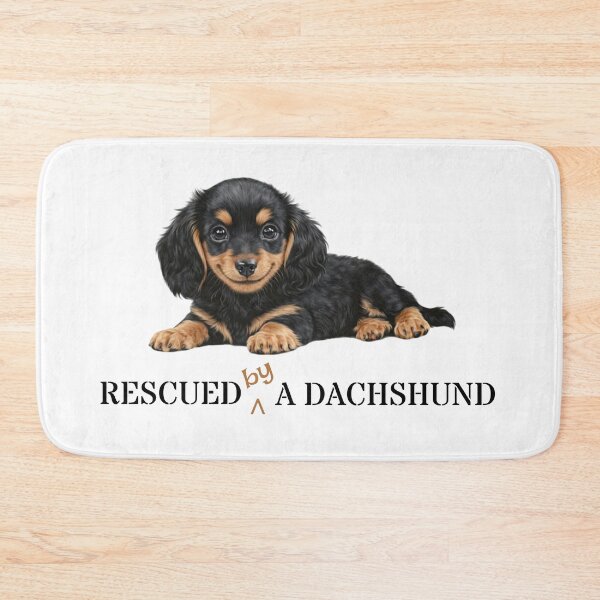 Item preview, Dachshund Puppy Gift: Rescued (by) a Dachshund designed and sold by MFOriginals.