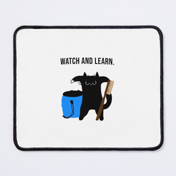 Item preview, grumpy bouldering cat motivated to climb designed and sold by Bouldershop.