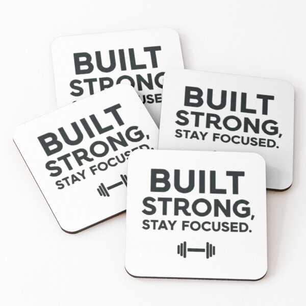 Item preview, Built Strong Stay Focused Motivational T-shirt designed and sold by Luckyatif.