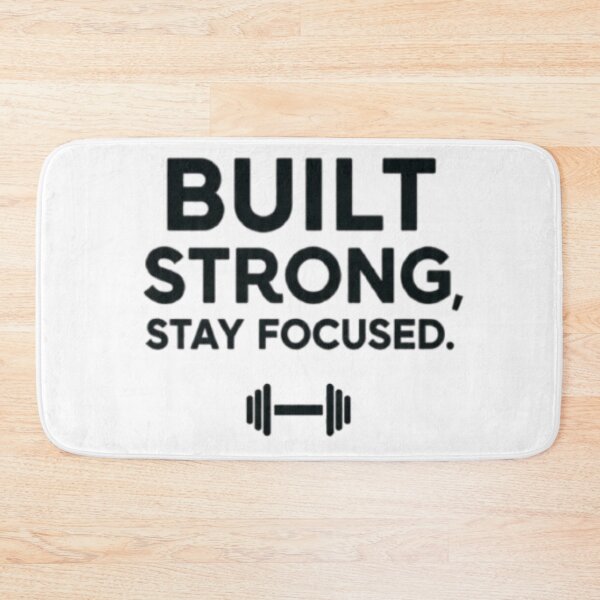Item preview, Built Strong Stay Focused Motivational T-shirt designed and sold by Luckyatif.