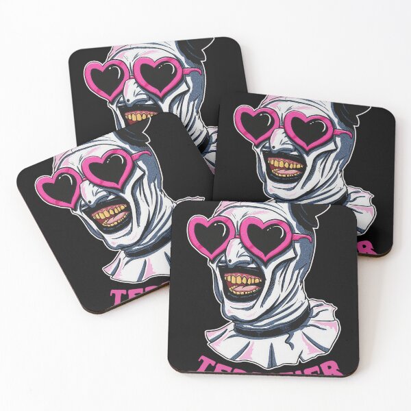 Item preview,  Terrifier Art The Clown Heart Glasses designed and sold by The-Corner-Five.