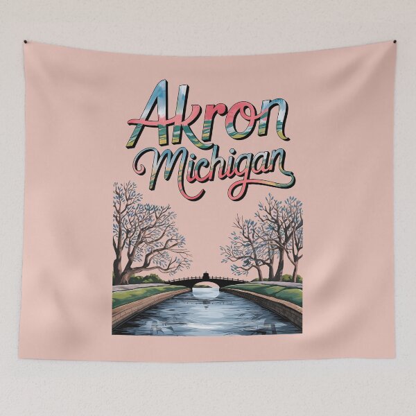 Item preview, Akron, Michigan, Akron MI, Akron Michigan designed and sold by MoMidoStore.