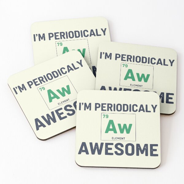 Item preview, I'm Periodically Awesome - Funny Chemistry Science Periodic Table Pun designed and sold by Imaginationbeyond.