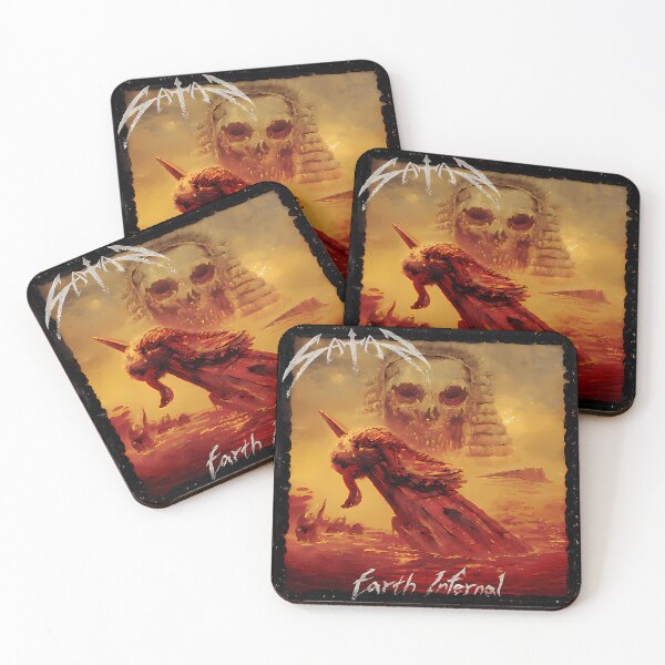 Item preview, Satan Nwobhm - Álbum Earth Infernal 2022 designed and sold by tirah.