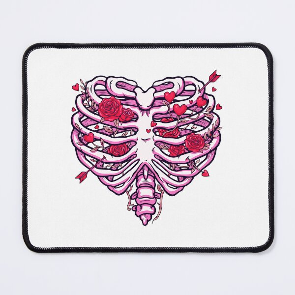 Item preview, Love Blooms Inside Vintage Valentine's Day Skeleton designed and sold by Star3NowForMe.