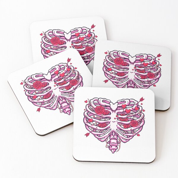 Item preview, Love Blooms Inside Vintage Valentine's Day Skeleton designed and sold by Star3NowForMe.