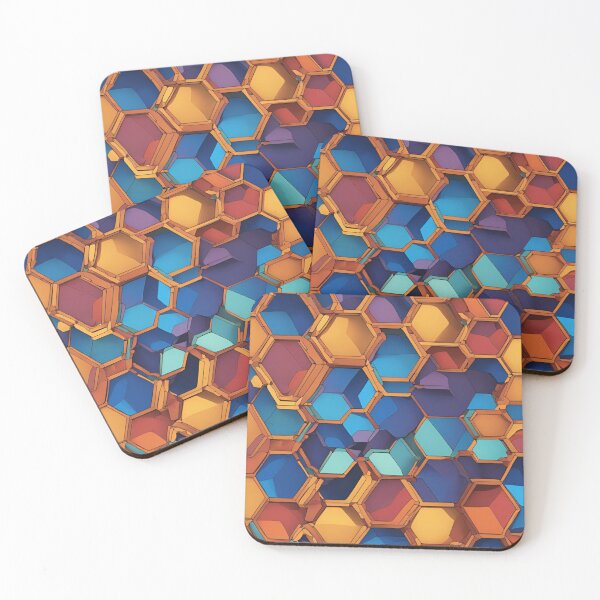 Item preview, Holographic Hexagonal Nexus Grid designed and sold by mxztar.