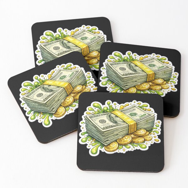 Item preview, Cash Stack Sticker – Money Street Art Design designed and sold by DrizzyV.