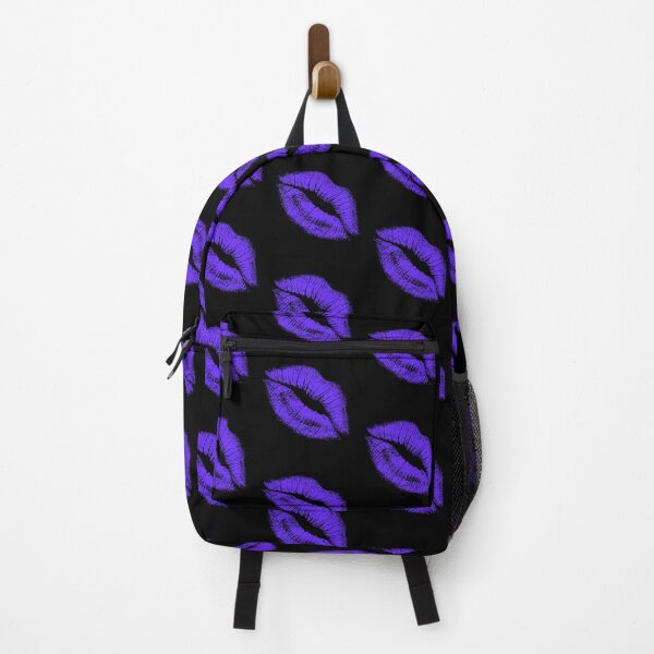 Item preview, Purple Lip Kiss On Black Luxury Graphic designed and sold by wackyartwork.
