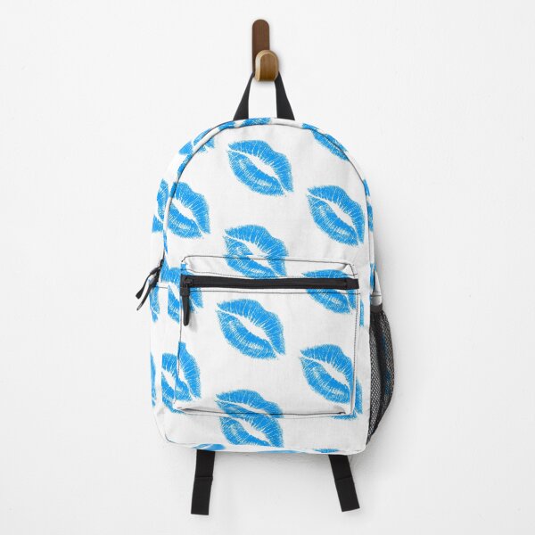 Item preview, Neon Blue Lip Kiss Modern Graphic designed and sold by wackyartwork.