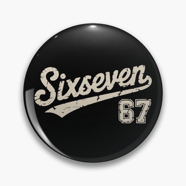 Item preview, 67 Retro Varsity - Six Seven Swoosh distressed Typography designed and sold by Imaginationbeyond.