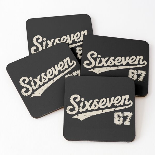 Item preview, 67 Retro Varsity - Six Seven Swoosh distressed Typography designed and sold by Imaginationbeyond.