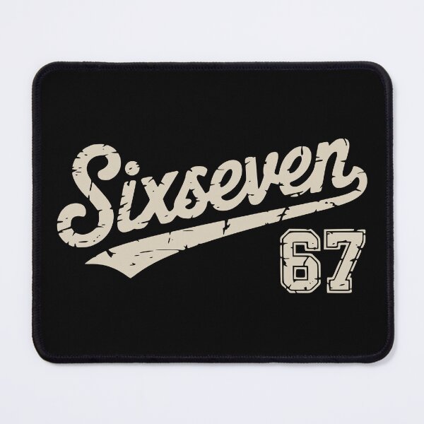 Item preview, 67 Retro Varsity - Six Seven Swoosh distressed Typography designed and sold by Imaginationbeyond.