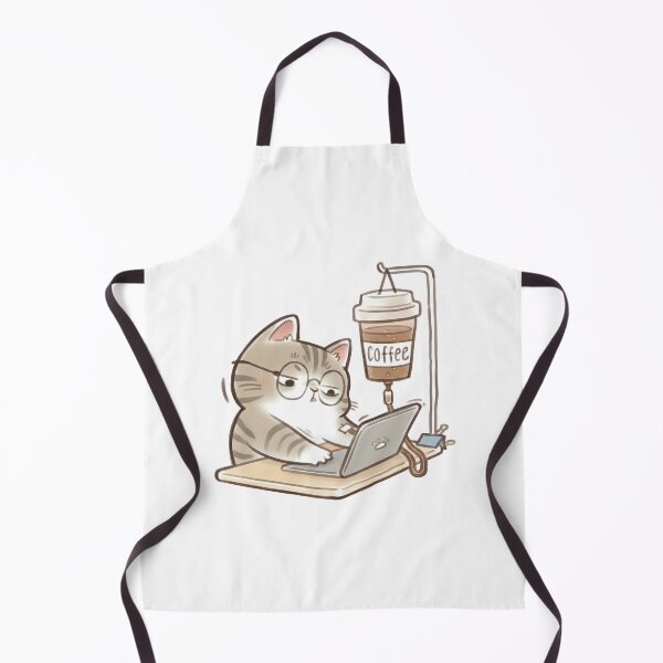Item preview, Cat coffee addiction designed and sold by Steele-Art.