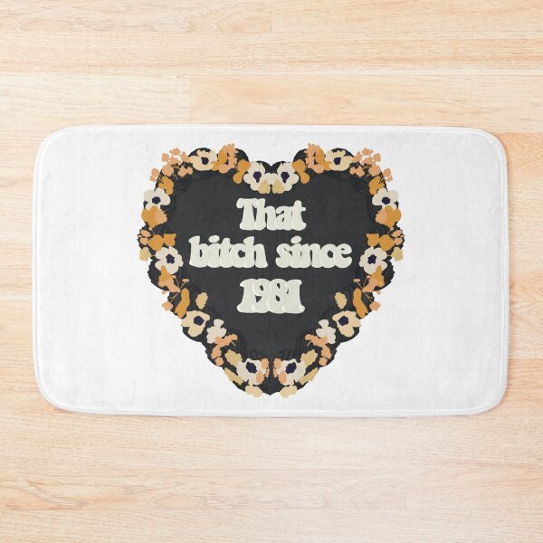 Item preview, That Bitch Since 1981 Love Heart Birthday Cake designed and sold by FreeOrca.