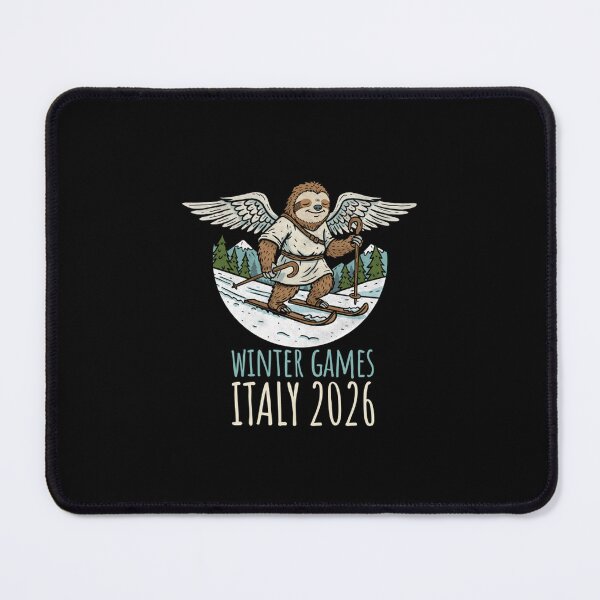 Item preview, Winter Games Italy 2026 The Angelic Sloth Takes Th designed and sold by VELORASKYart.