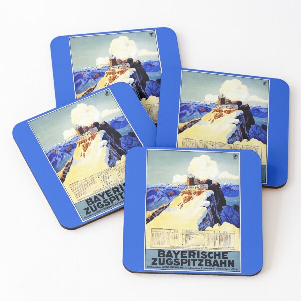 Item preview, Vintage Zugspitze Poster | Bavarian Alps Travel Art | 1930s Railway Advertising | Art Deco Mountain Print & German Tourism designed and sold by artofuniverse.