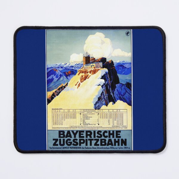 Item preview, Vintage Zugspitze Poster | Bavarian Alps Travel Art | 1930s Railway Advertising | Art Deco Mountain Print & German Tourism designed and sold by artofuniverse.