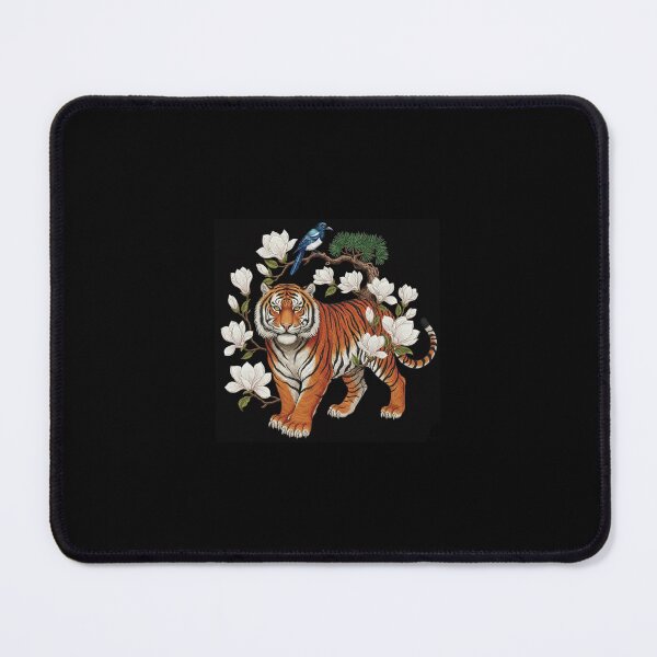 Item preview, Majestic Korean Tiger & Cotton Flower - Premium Embroidery Heritage Art designed and sold by ZZUETKKIT.