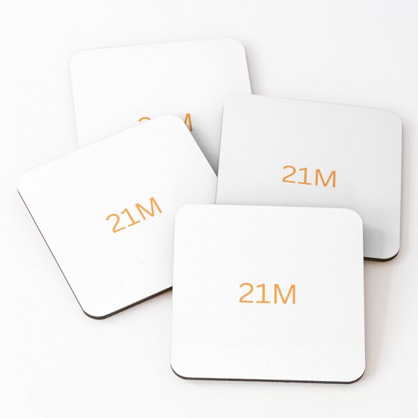 Item preview, Orange 21M Bitcoin Mid Chest Minimalist designed and sold by BTCGear.