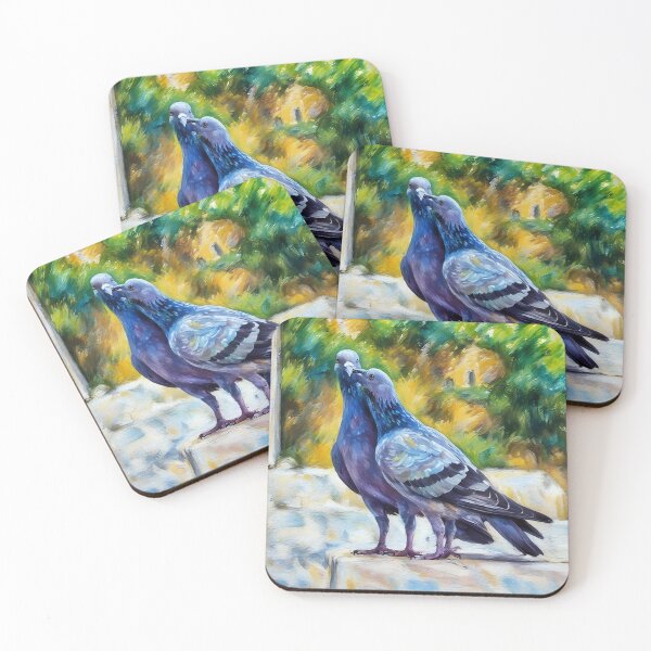 Item preview, Pigeons in Love designed and sold by tomorrowsart.
