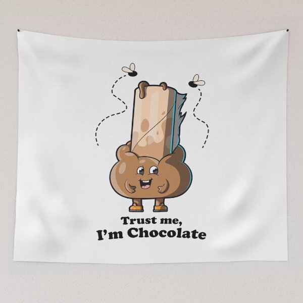 Item preview, Trust me, I’m chocolate - funny poop joke (on light colors) designed and sold by messy-nessie.