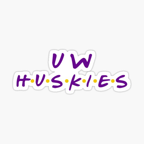 Huskies de la Universidad de Washington Pegatina
