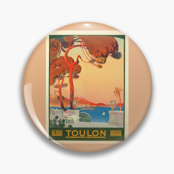 Item preview, Vintage Toulon Travel Poster | Art Deco French Riviera Wall Art | 1920s Mediterranean Cityscape Print for Home & Office Decor designed and sold by artofuniverse.