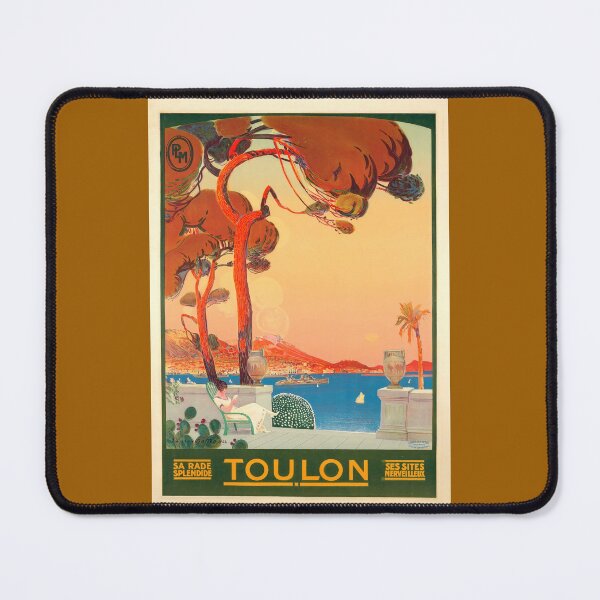 Item preview, Vintage Toulon Travel Poster | Art Deco French Riviera Wall Art | 1920s Mediterranean Cityscape Print for Home & Office Decor designed and sold by artofuniverse.