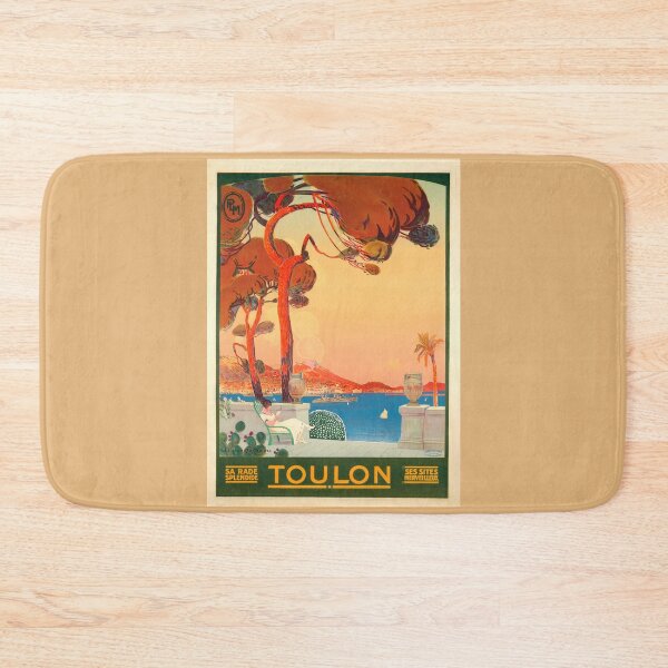 Item preview, Vintage Toulon Travel Poster | Art Deco French Riviera Wall Art | 1920s Mediterranean Cityscape Print for Home & Office Decor designed and sold by artofuniverse.