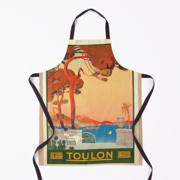 Item preview, Vintage Toulon Travel Poster | Art Deco French Riviera Wall Art | 1920s Mediterranean Cityscape Print for Home & Office Decor designed and sold by artofuniverse.