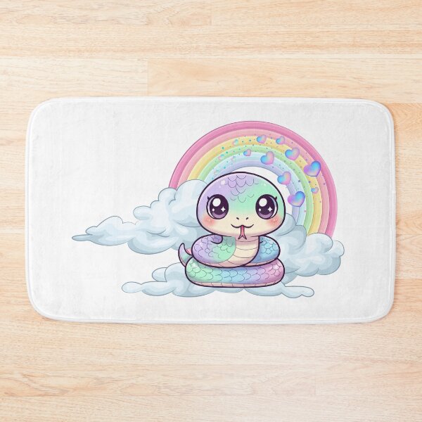 Item preview, Snake - Cute Colorful Snake on a Cloud with Rainbow designed and sold by Love3Happy.