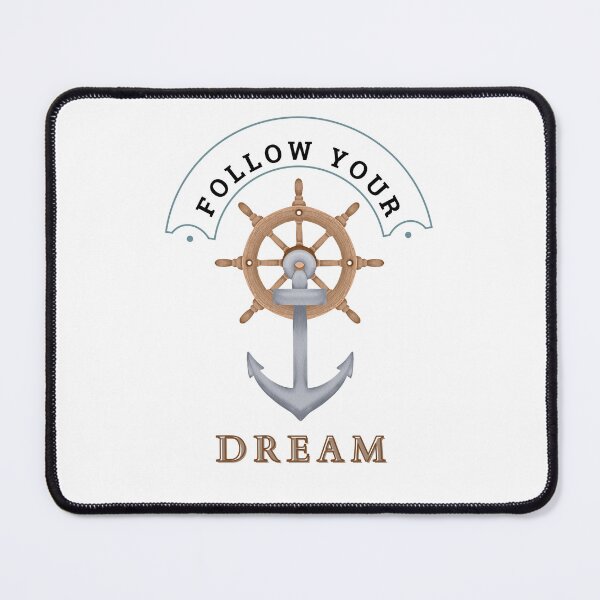 Item preview, Motivational Nautical Quote Follow Your Dream Anchor Helm designed and sold by Like it.