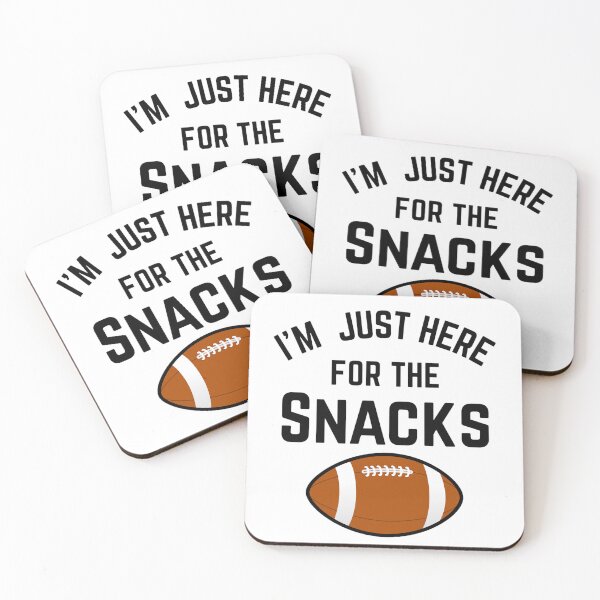 Item preview, I Am Just Here For The Snacks Football Lover  designed and sold by Thread&Fable.