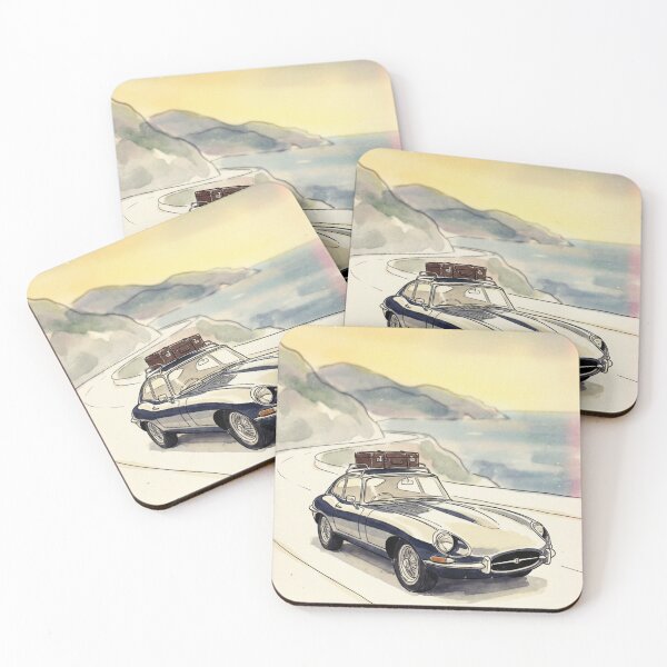 Item preview, Coastal Wanderlust - Vintage Road Trip Art designed and sold by HappySproutArt.
