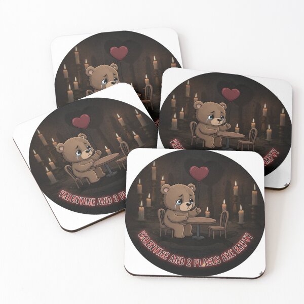 Item preview, Valentine and 2 Places Are Empty – Funny Lonely Love Sticker designed and sold by Imaginarium of Chaos falcon88 .