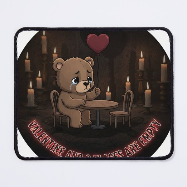 Item preview, Valentine and 2 Places Are Empty – Funny Lonely Love Sticker designed and sold by Imaginarium of Chaos falcon88 .